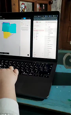Після підвалу мала створила перший проєкт в Figma.